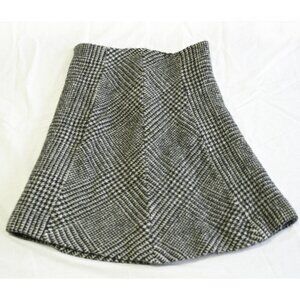 Brooks Brothers Black and White A-Line Skirt